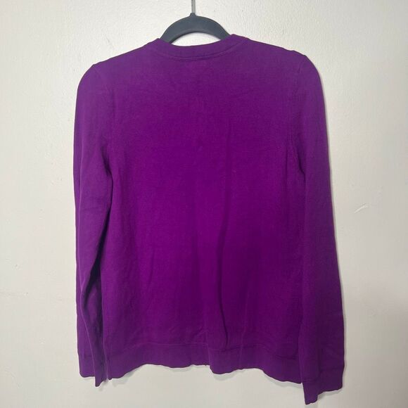 Eddie Bauer Purple Button Up Cardigan Sz M - Picture 5 of 7